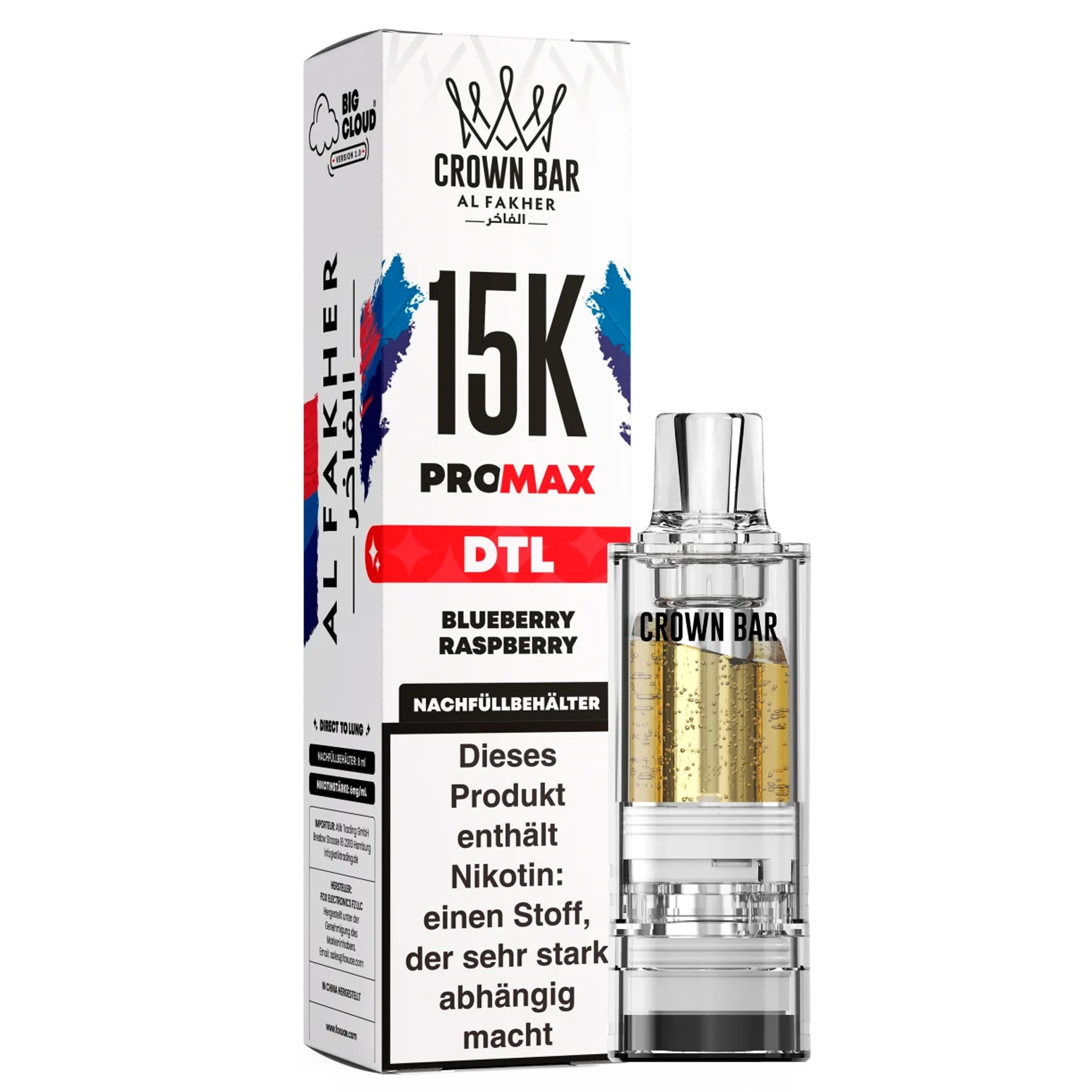 Al Fakher - 15K PRO MAX Pod - Blueberry Raspberry