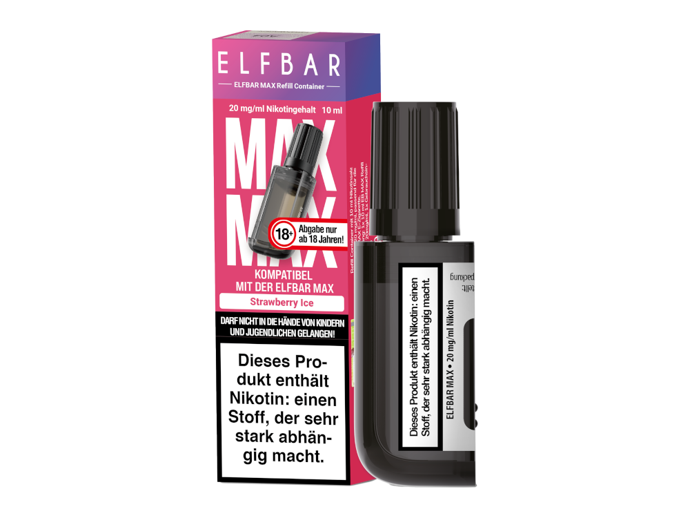 ElfBar Max - Nachfülltank - Strawberry Ice 10ml