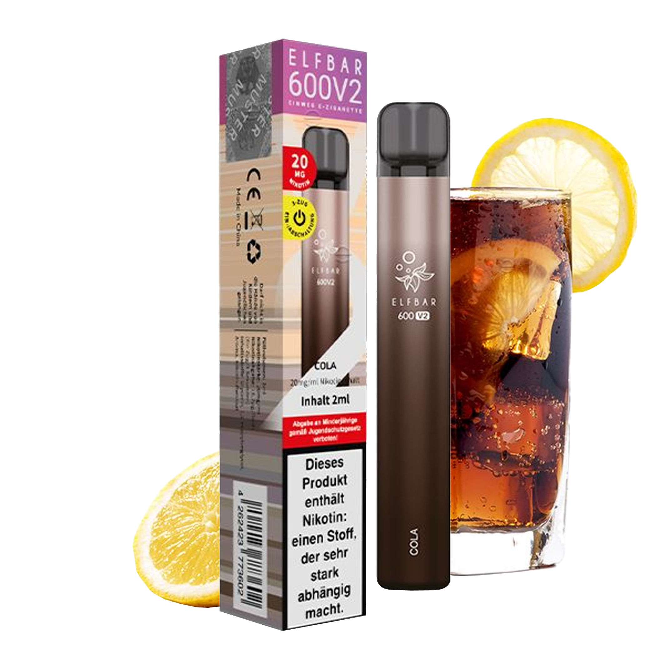 ElfBar 600 V2 CP - Vape - Cola 20mg