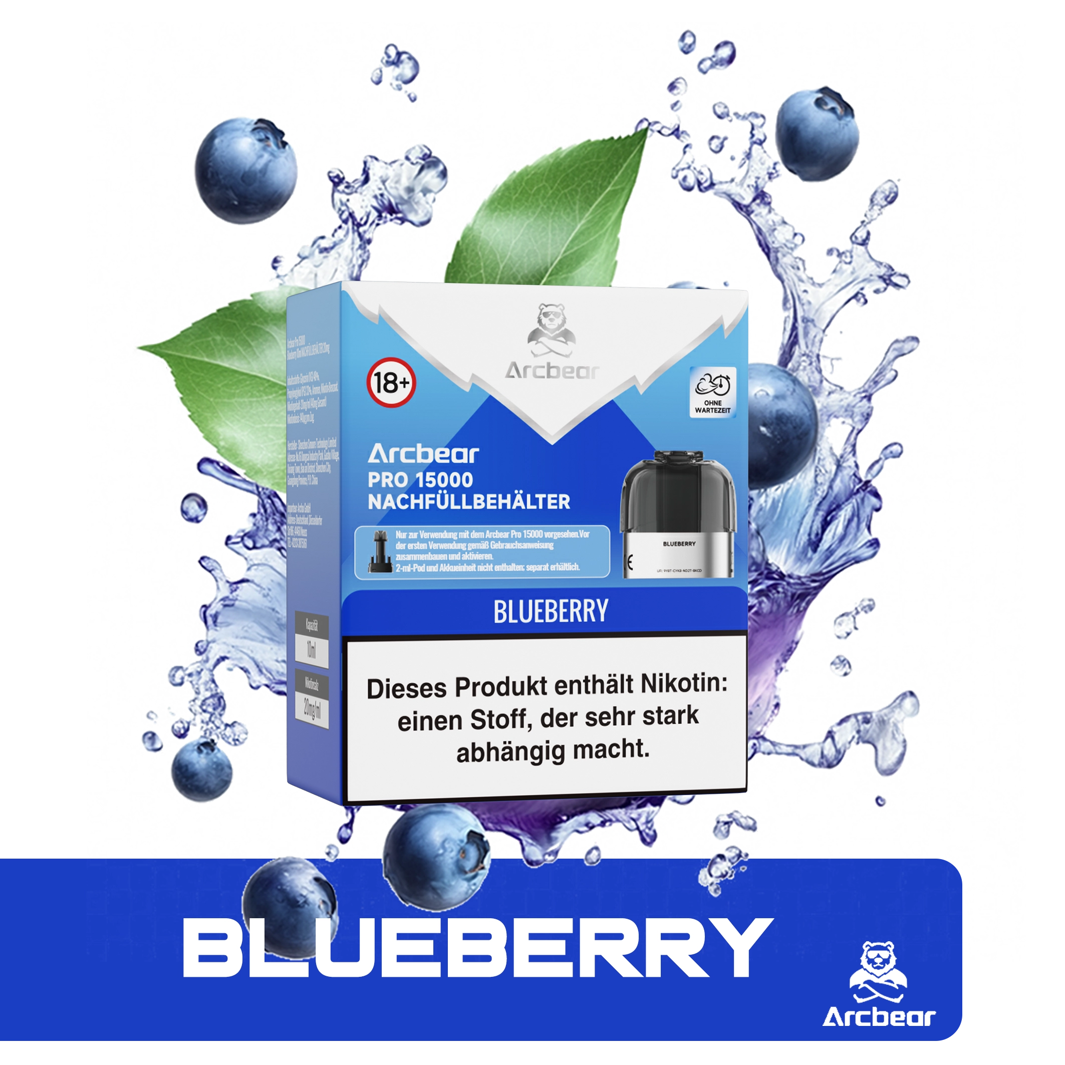 Arcbear - Pro 15000 Pod Set - Blueberry