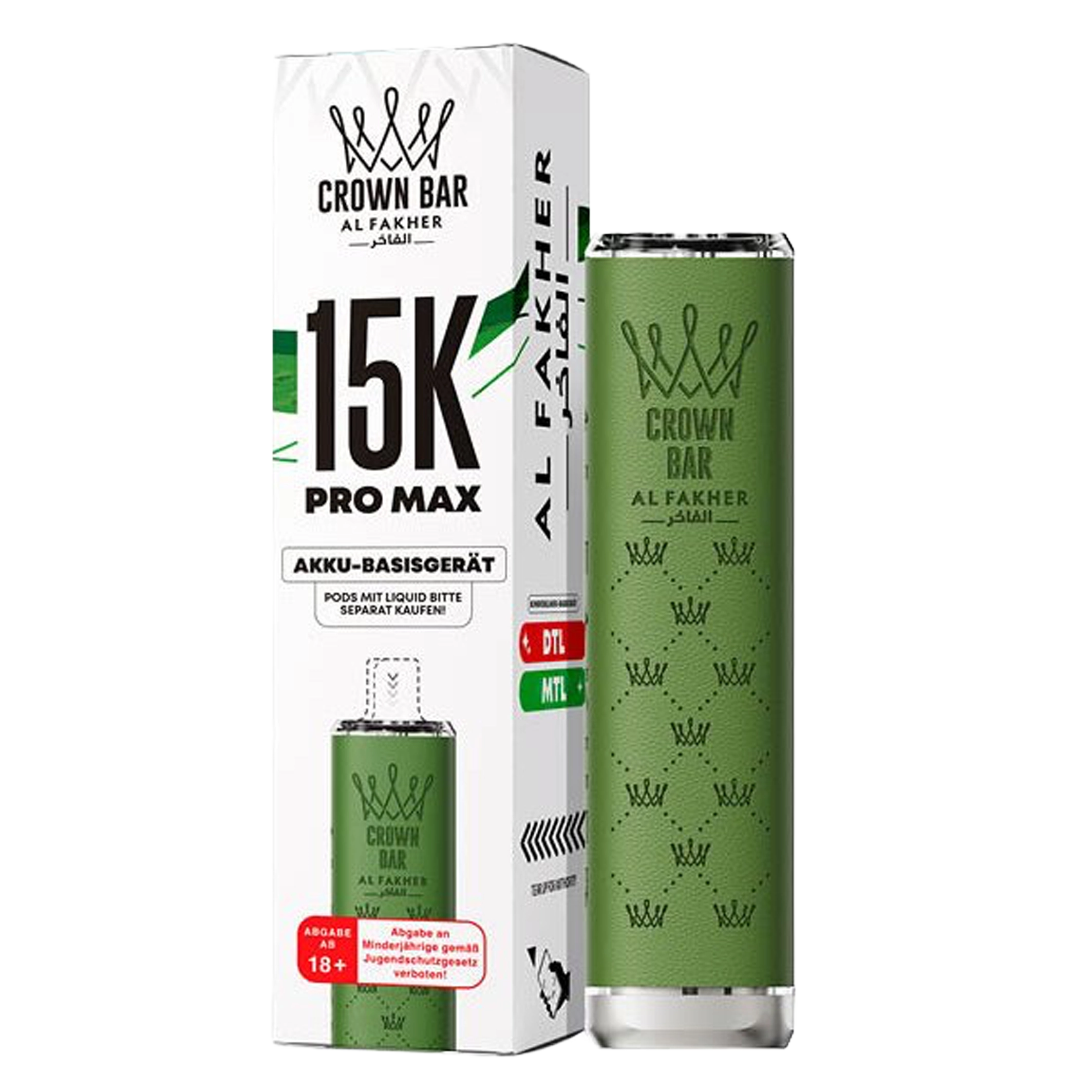 Al Fakher - 15K PRO MAX Akku - Green