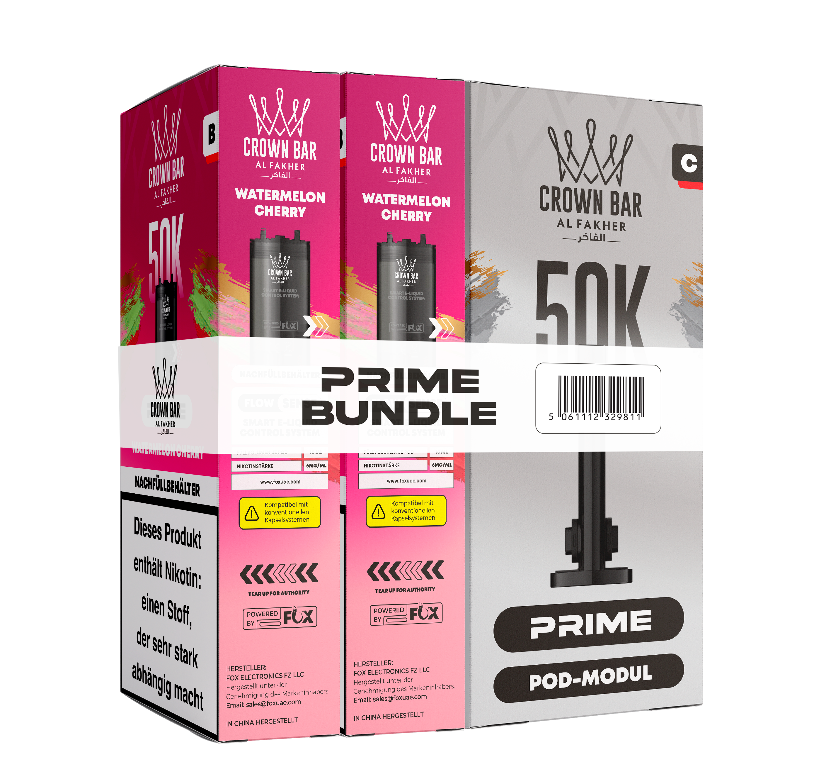 Al Fakher - Hypermax Prime 50K 2er Pod+Coil - Watermelon Cherry