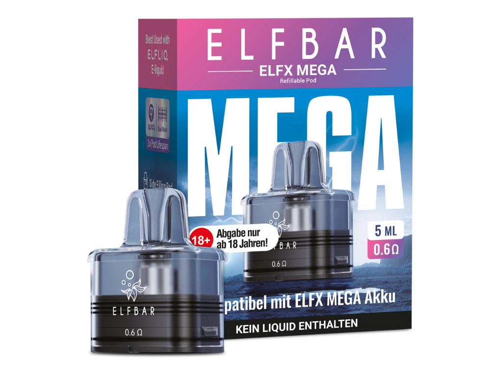 ElfBar - ELFX Mega Pod Tank - 5ml - 0,6 Ohm
