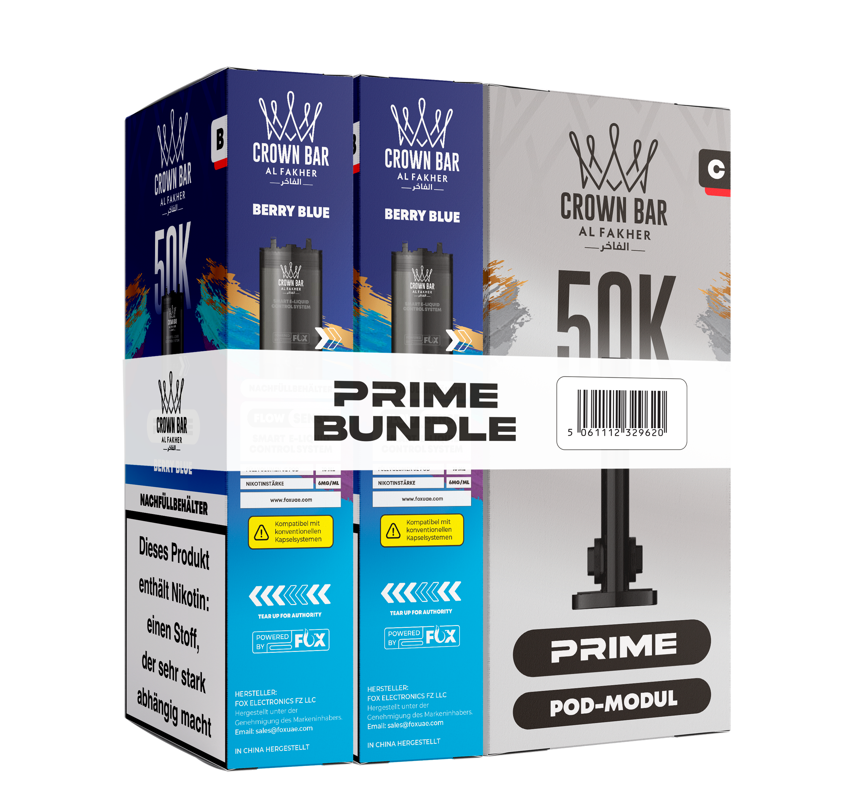Al Fakher - Hypermax Prime 50K 2er Pod+Coil - Berry Blue