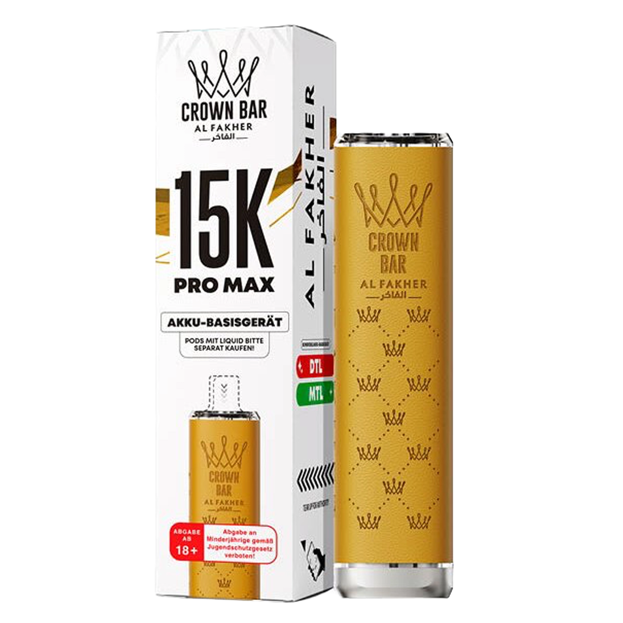 Al Fakher - 15K PRO MAX Akku - Yellow
