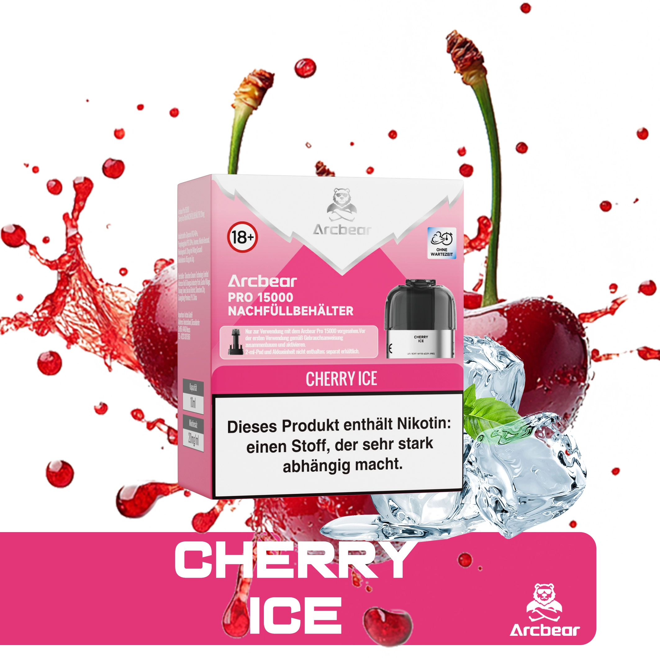 Arcbear - Pro 15000 Pod Set - Cherry Ice