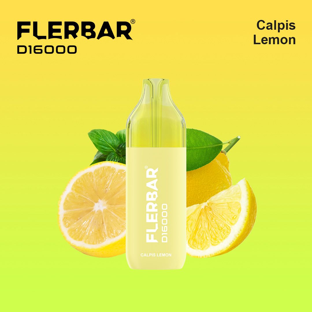Flerbar D16000 - Calpis Lemon - Vape 2ml + Pod 10ml