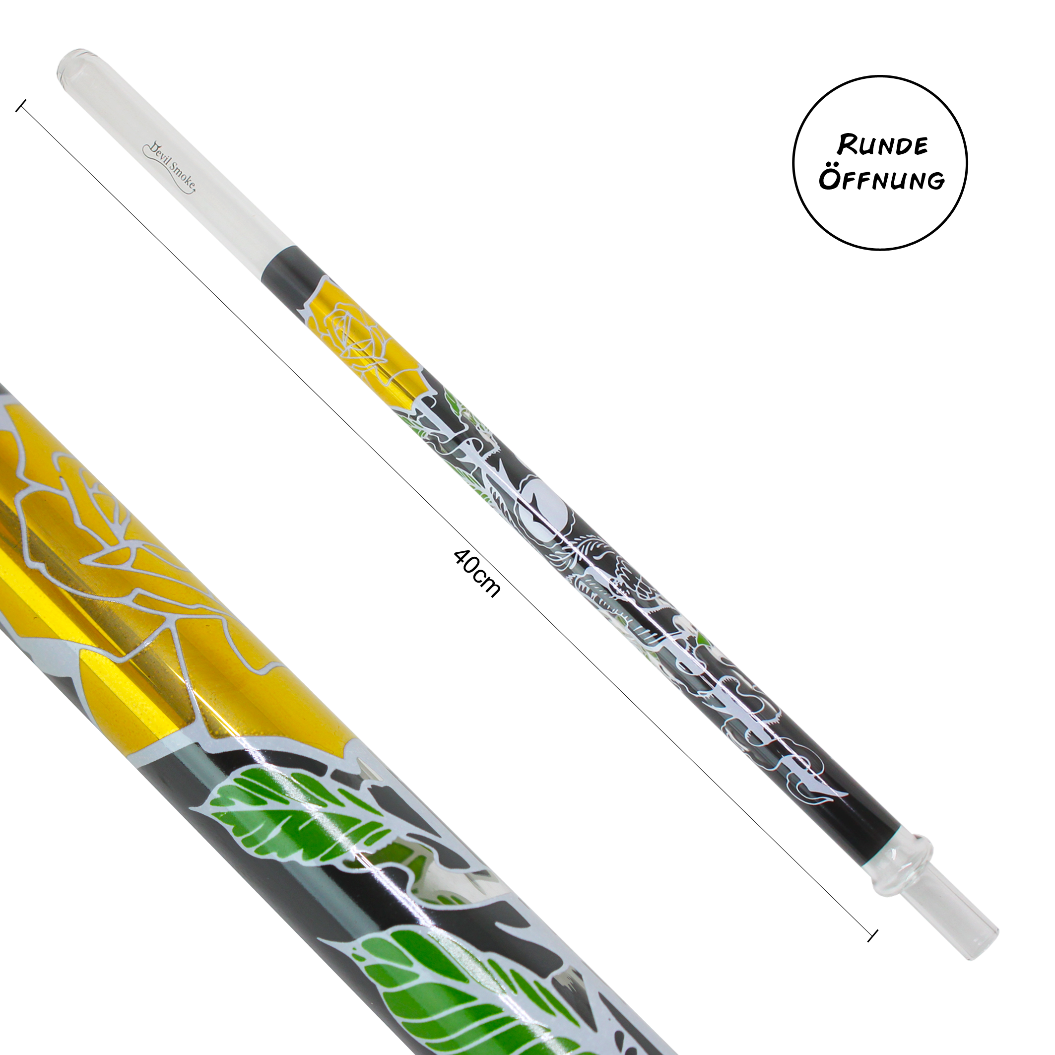 Devil Smoke - Tattoo Line - Skull Smoke Gold rund