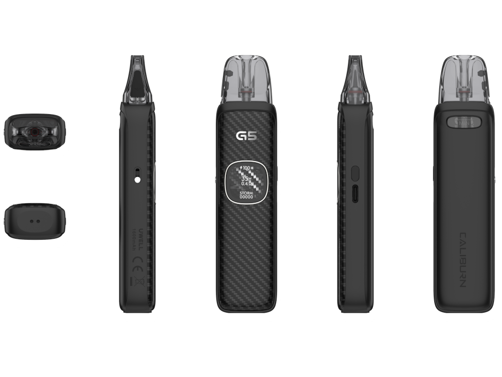 Uwell E-Zigarette - Caliburn G5 - Black Carbon
