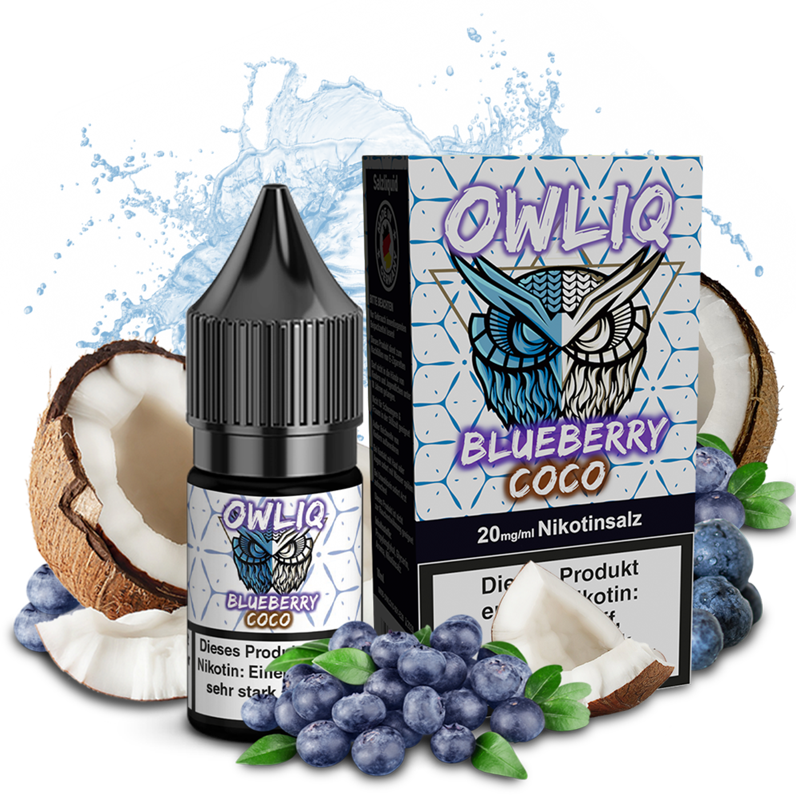OWLIQ Liquid - Blueberry Coco 10ml - 20mg