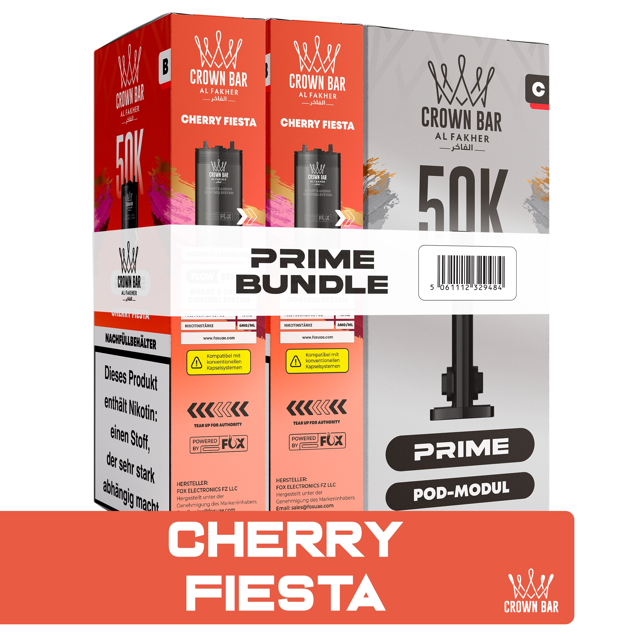 Al Fakher - Hypermax Prime 50K 2er Pod+Coil - Cherry Fiesta