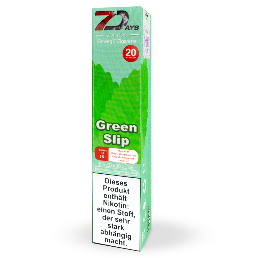 7Days Vape - Green Slip 20mg