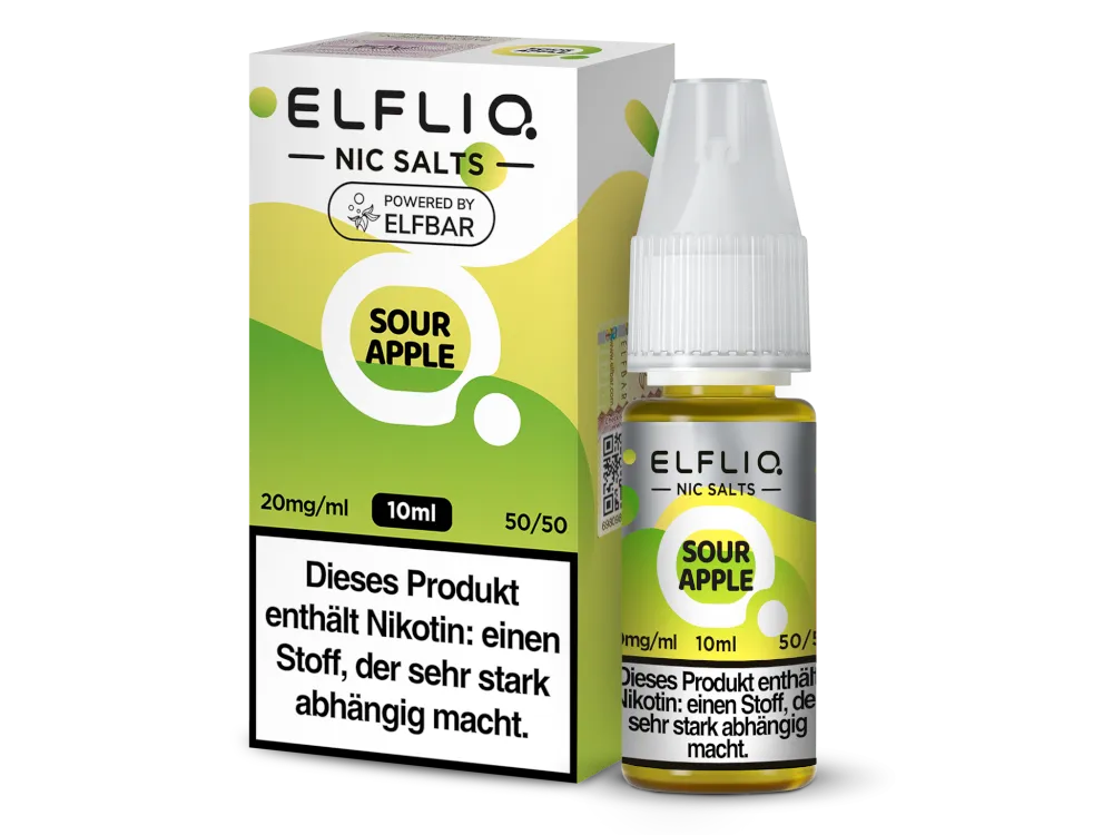 ElfLiq by Elfbar - Sour Apple 10ml - 20mg