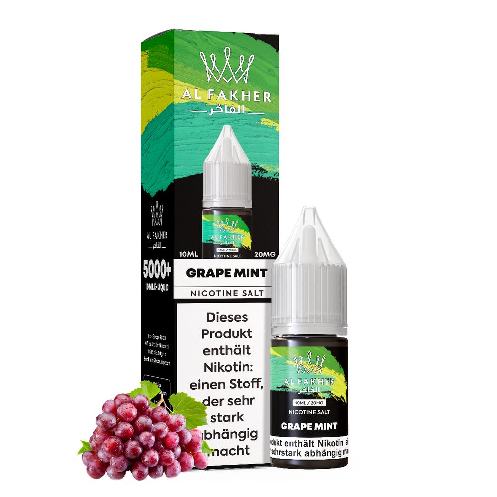 Al Fakher Liquid - Grape Mint 10ml - 20mg