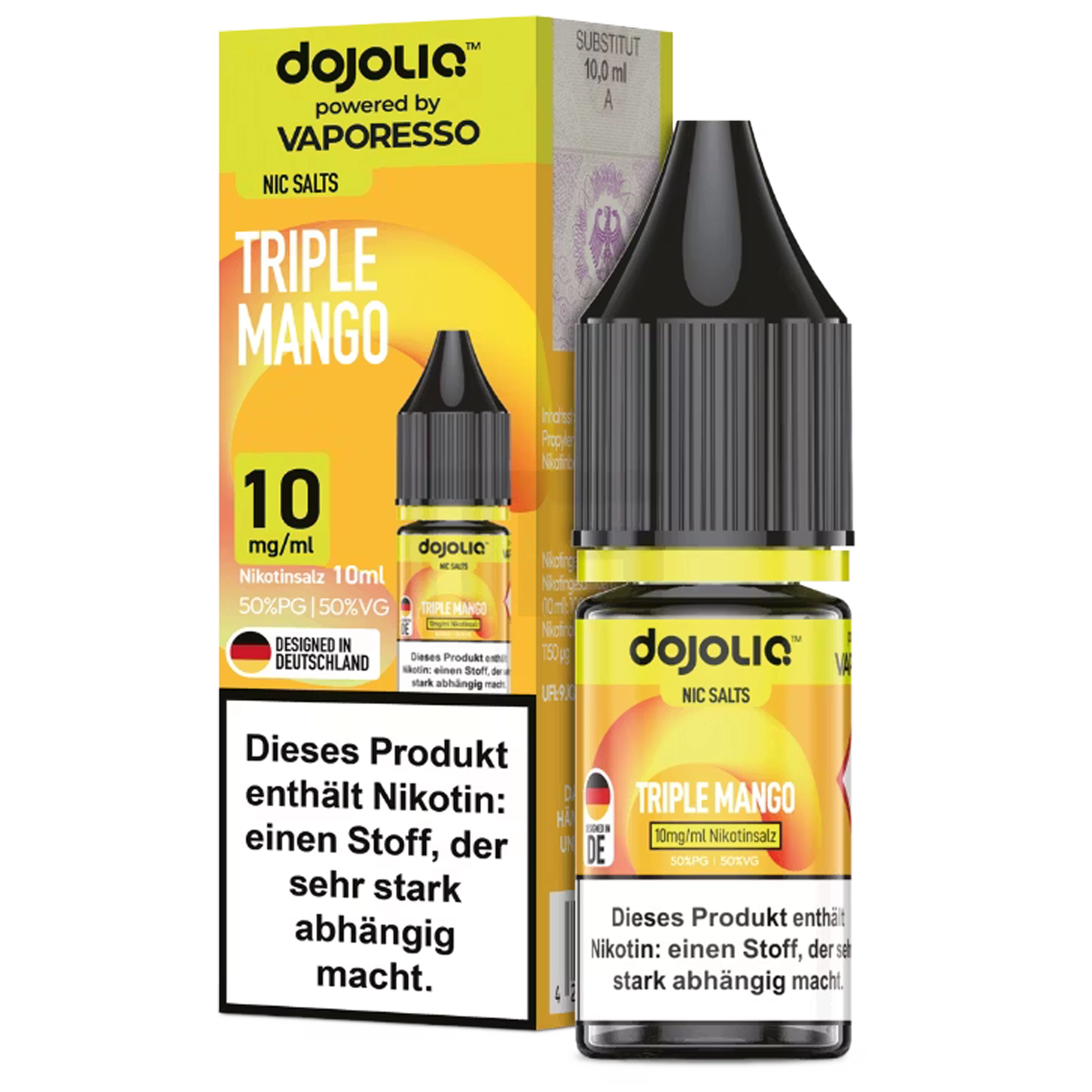 Dojoliq by Vaporesso Liquid - Triple Mango 10ml - 10mg