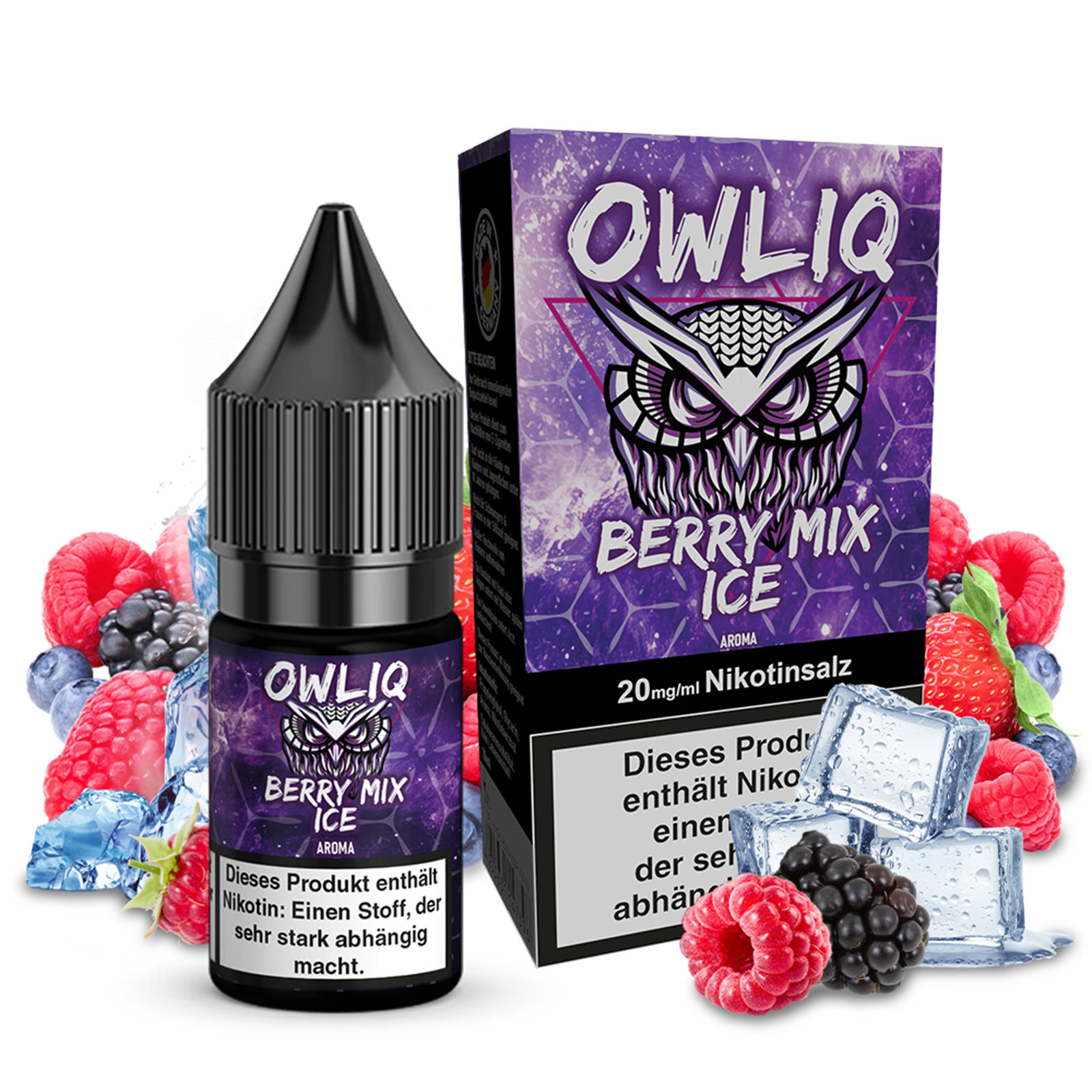 OWLIQ Liquid - Berry Mix Ice 10ml - 20mg