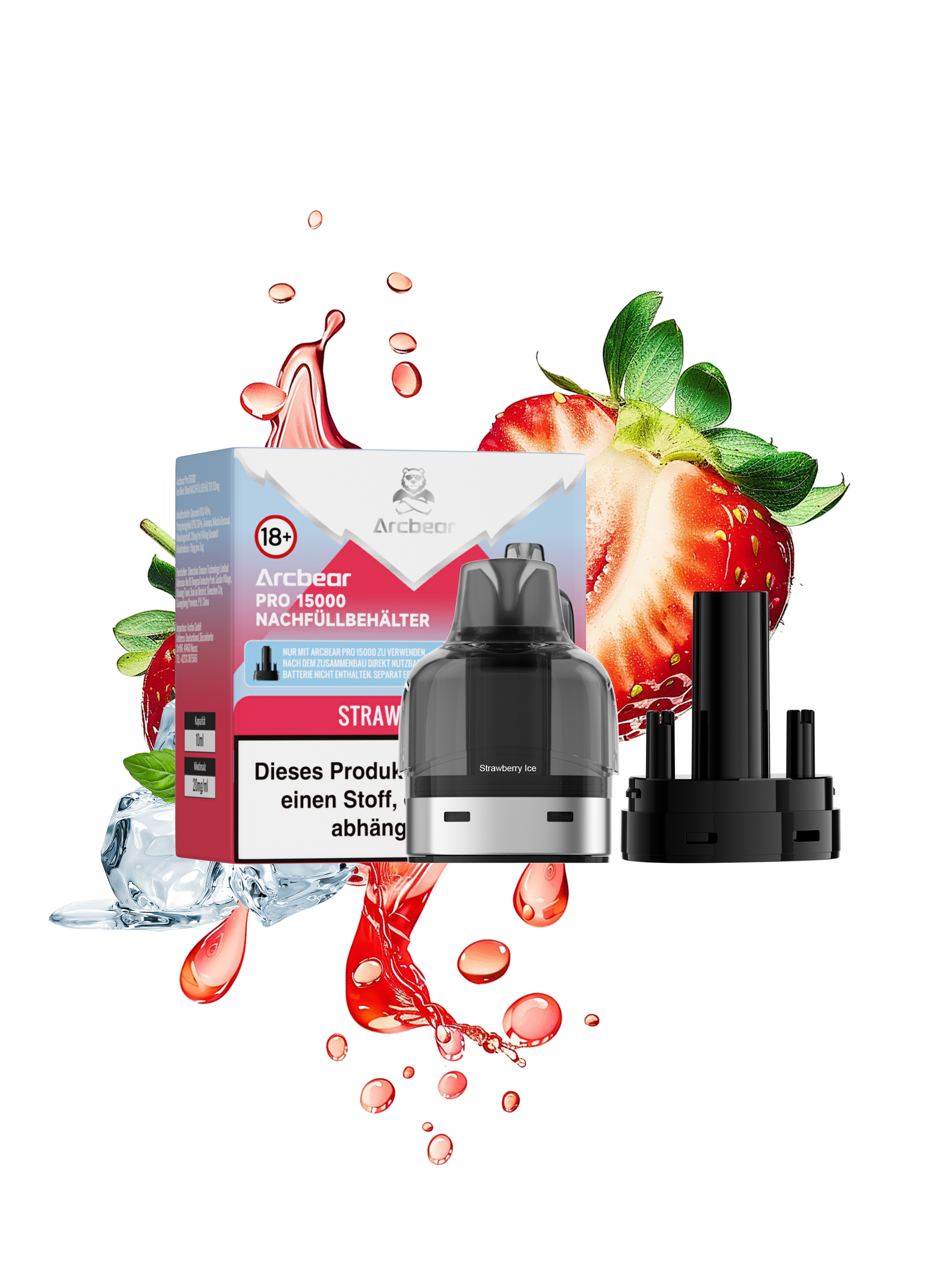 Arcbear - Pro 15000 Pod Set - Strawberry Ice