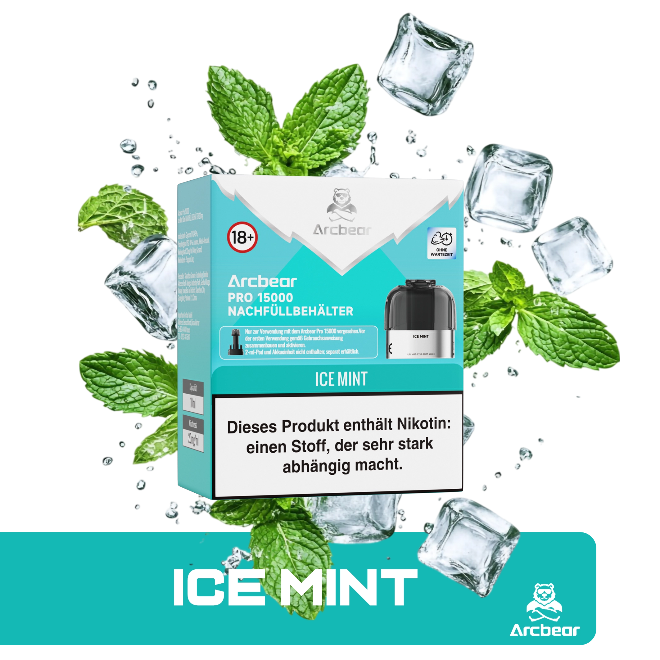 Arcbear - Pro 15000 Pod Set - Ice Mint