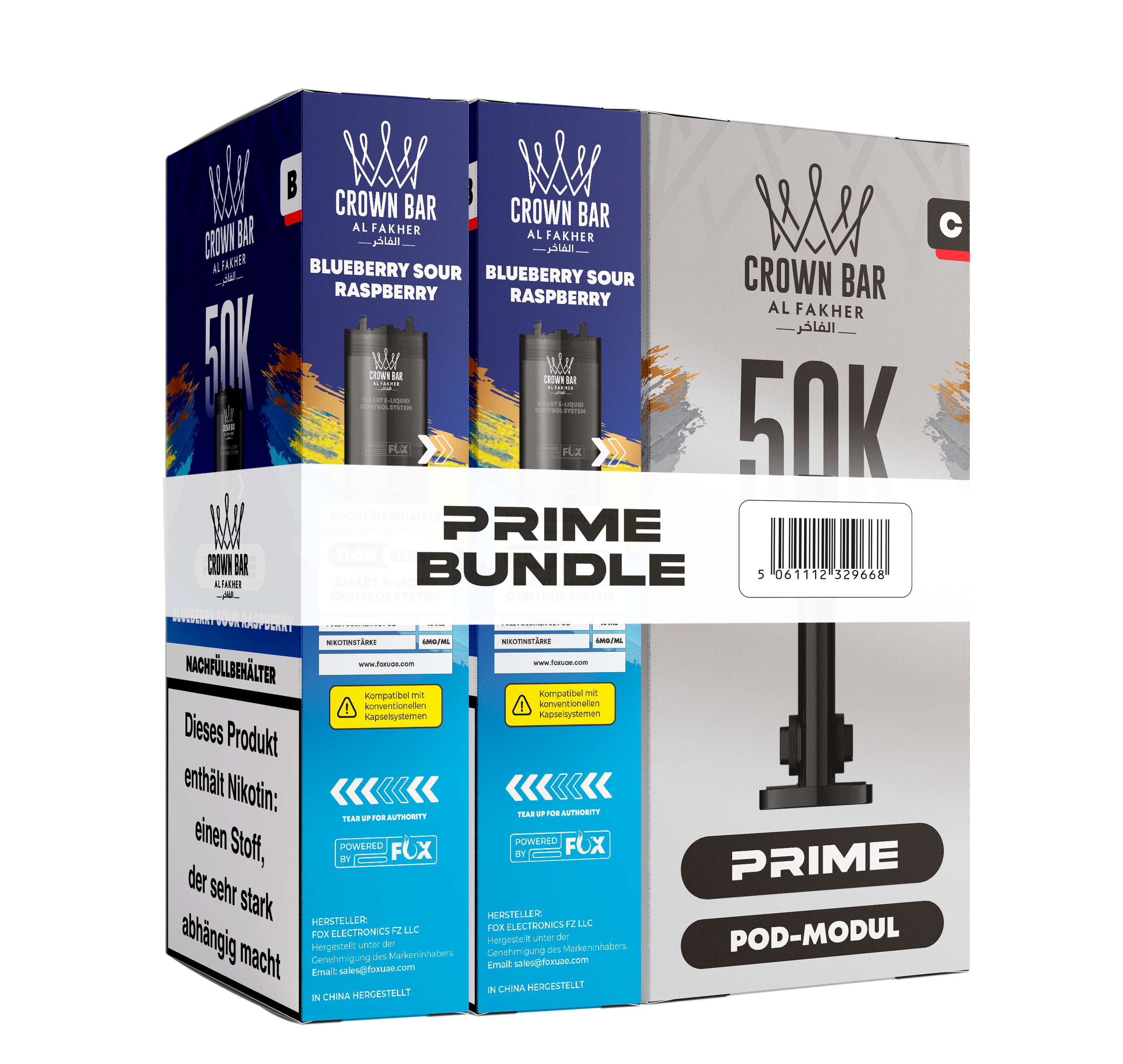 Al Fakher - Hypermax Prime 50K 2er Pod+Coil - Blueberry Sour Raspberry