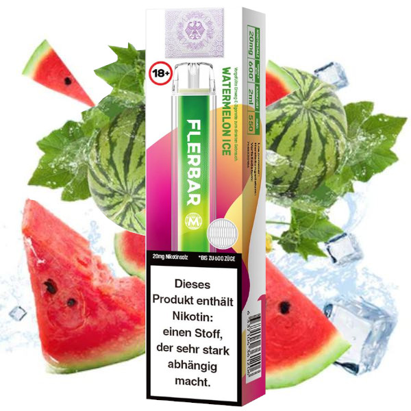 Flerbar M - E-Shisha 600 - Watermelon Ice 20mg