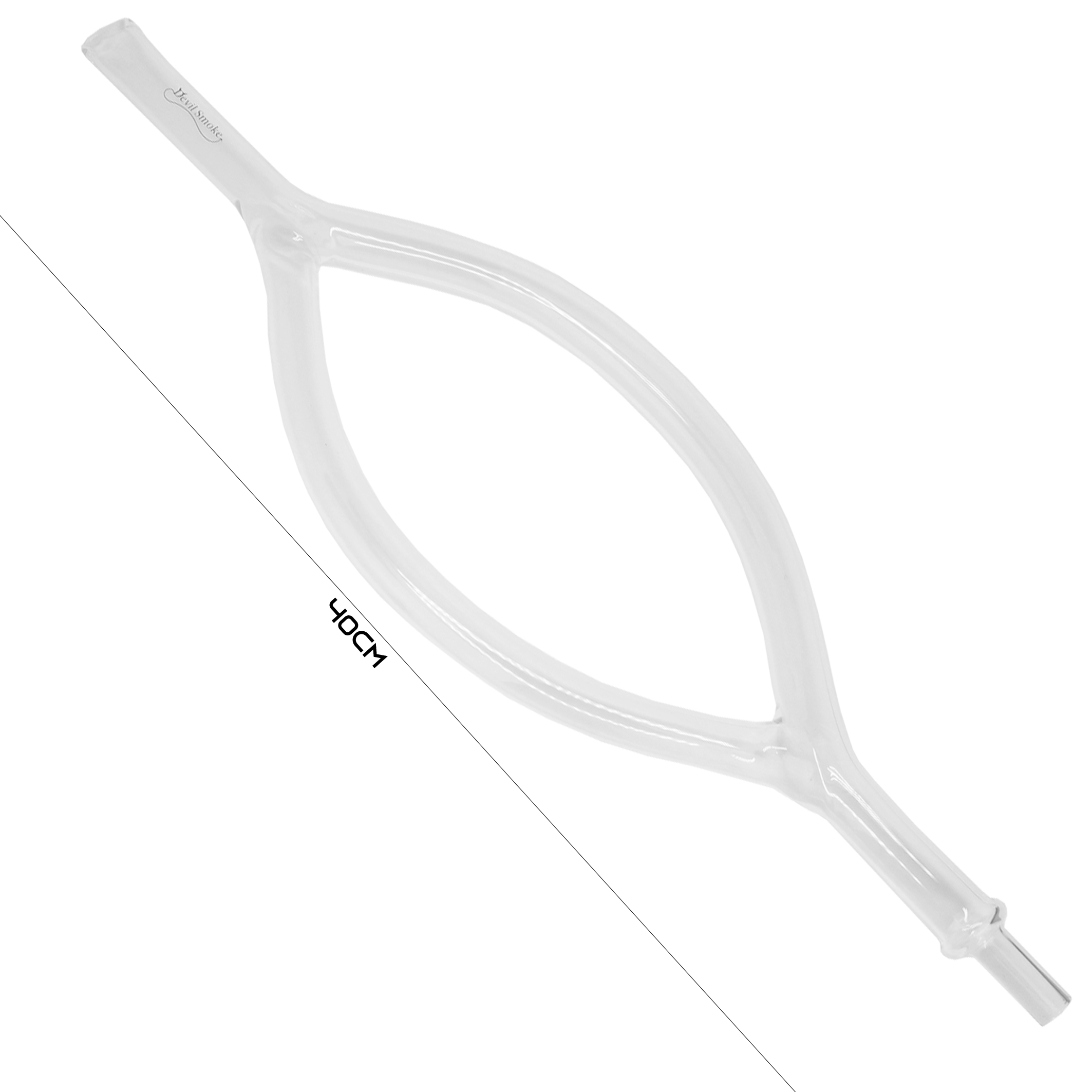 Devil Smoke - Mundstück Fisch - Clear Flach