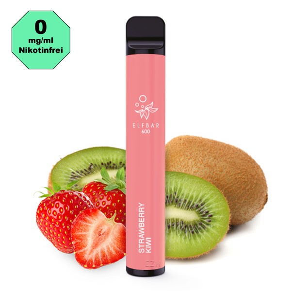 ElfBar 600 - Einweg E-Zigarette - Strawberry Kiwi 0mg