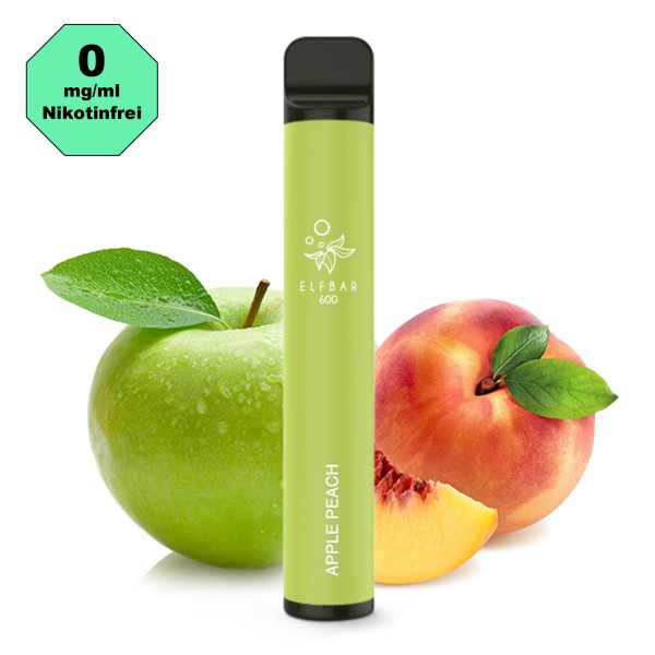 ElfBar 600 - Einweg E-Zigarette - Apple Peach 0mg